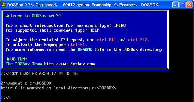 C:\DOSBox tH_AC:hCuƂă}Eg